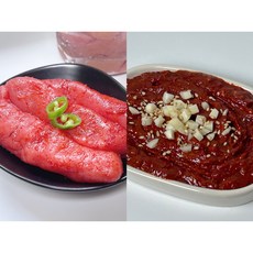 [청해젓갈]명란젓+갈치쌈장젓 1+1 세트구성<꽉채워주는>선물세트, 백명란젓500g+갈치쌈장젓500g