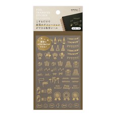 MIDORI 金箔轉印貼紙, 1個