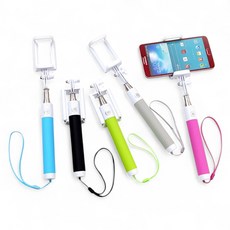 접이식 파스텔 초미니 유선 일체형 셀카봉 스마트폰 셀카 폴딩 거치대, 신형접이식파스텔 유선셀카봉-그레이, 신형접이식파스텔 유선셀카봉-그레이, 1개, 신형접이식파스텔 유선셀카봉-그레이