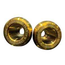 POSH 鈦合金防摔球 適用鯊魚工廠L35/XT35引擎吊架/避震器下座/排骨搖臂 機車防倒球, 1個