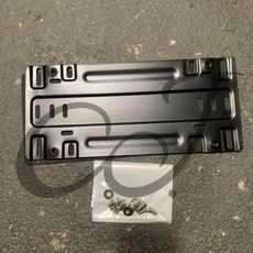 CJ 不鏽鋼磁吸車牌換位架，快速安裝車牌支架，多角度調整車牌架, 1個, 黑色