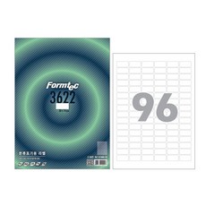 LS3622 96칸 100매 분류표기용 라벨 레이저 잉크젯 겸용(LS-3622), 9999