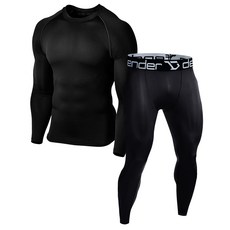 上下套裝後衛功能性運動訓練打底長袖 T恤 9 長褲 LUP-BB_XL