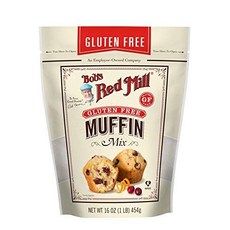 밥스 레드 밀 프리 머핀 믹스 453g Bob's Red Mill Gluten Free Muffin Mix 16 Oz, 크랜베리, 16온스(1팩), 1개