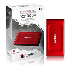 金士頓 XS1000R 2TB USB 3.2 Gen 2 外接式 星曜紅 高速 行動固態硬碟 SSD, 1TB, 1TB