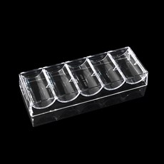 AAHM 포커칩 트레이 보관케이스, 뚜껑 미포함, 100개