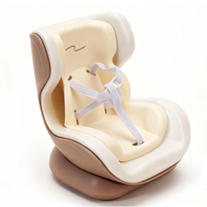 미블룸 라부부 인형 키링 전용 호환 차량 카시트 좌석 송풍구용 거치대, 베이지