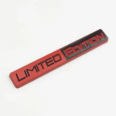 자동차 엠블럼 3D 데칼 배지 금속 스티커, Red Black, 상세설명참조