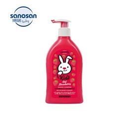 sanosan 珊諾 兒童2合1洗髮沐浴露 草莓香 400ml, 1個