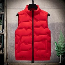 男士白鴨絨保暖背心外套 青少年學生禦寒加厚防風大尺碼立領口袋馬甲棉服飛行夾克