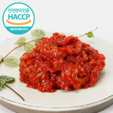 속초 양념젓갈 가리비젓갈 400g 아삭아삭 가리비젓 저염 젓갈 반찬 젖갈, 1개