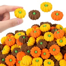 Chuangdi 가을 호박 지우개 벌크 추수감사절 미니 노벨티 파티 연필 3D 고무 시멘트 지우개 할로윈 가을 파티 선물 학생 남성 여성 교사 보상 선물 가방 필러 선물, 75