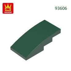슬로프 곡선 블록 컬러 벽돌과 조립 부품, 14. 44.Dark Green, 1개