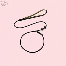 【限時下殺】賽級訓犬P繩 p鏈牽引繩 競技繩 防爆衝 小中大型犬牽引繩 p089, 莓粉黑,1.1米 細5mm, 1個