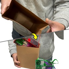 JL매직 드림백 고급형(중) 비어있는 종이가방에서 꽃상자 3개가 나오는 신기한 마술 도구, 1세트