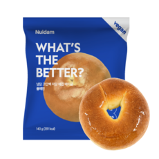 단백질 20g이상 고단백 저당 비건 배꼽베이글 플레인, 140g, 4개