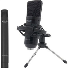 콘덴서마이크 녹음 마이크 방송용 asmr CAD 오디오 GXL1800SP 스튜디오 팩 GXL1800 사이드 주소 및 GLX800 스몰 다이어프램 팟캐스트 스트리밍에 완벽합니다, 1개