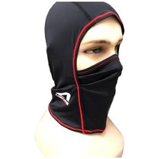 ASTONE 涼感頭套 3D剪裁 台灣製造 運動頭套 防曬透氣, 黑色, 1個