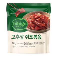 비비고 고추장쥐포볶음, 60g, 4개