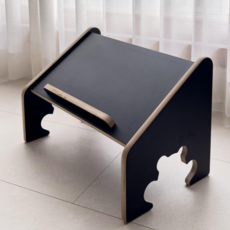 SE0등급 잼잼스토리 자작원목 유아 독서대, 블랙