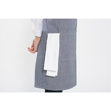 네이비 화이트 바리스타 주방 줄무늬 공방 H형 요리 원피스형 앞치마, 상세페이지 참조