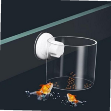 물고기밥그릇 링형 물고기 먹이 급식기 투명 흡착식 열대어 수족관 59000EA 1EA, 대형 투명 4p