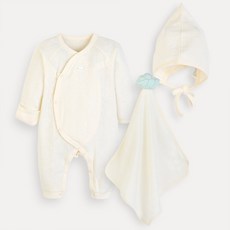 모이몰른 남아 신생아선물 인형손수건 신생아 고낄모자 포함 미니모이젠틀아일렛배내우주선물세트 (선물박스 포함) M261SSN01P