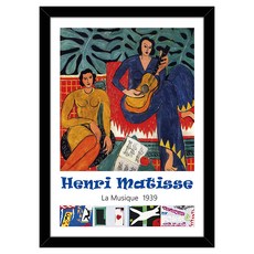 씽크어스 앙리마티스 액자 23 음악, 블랙