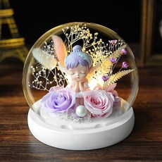 LIFE MASTER 芭蕾女孩永生花玻璃罩 手工製作, 浪漫芭蕾