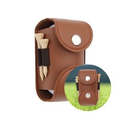 골프공 파우치 브라운 골프파우치, 골프 파우치 골프공 스터드 수납 가방 골프파우치 브라운