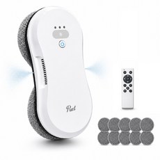퓨엘 창문 로봇청소기 스마트 베란다 이중창 아파트 초슬림 유리창 청소로봇, 화이트-가방미포함, C30