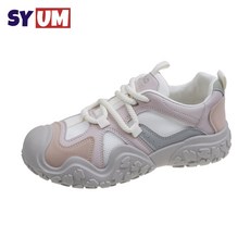 SYUM 메리제인운동화 시원하고통기 사계절 운동화 발편한 키높이 여성니커즈 가벼운 미끄럼방지 런닝화