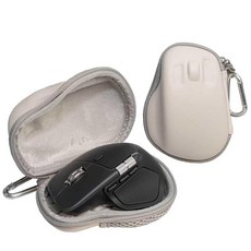 162954 Hzycwgone 로지텍 MX Master 4 / 3 3S 고급 무선 마우스용 여행용 케이스 인체 공학적 마우스 및 액세서리용 하드 커버 백(그레이 케이스), 회색
