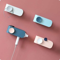 디쓰리포 드라이기거치대 드라이기 홀더, 화이트-그레이