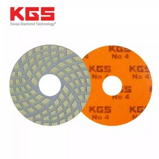 工人的店 WORKERSHOP 瑞士 KGS SWIFLEX CHD1 四步乾磨片 磁磚 薄板 修整 拋光, 1個, 80mm #4 橘