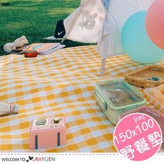 台灣尚勇 野餐墊 防潮 多人可用 防水 加厚, 藍,150x100