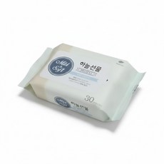 ( )하늘선물 물티슈 30매-휴대형 국산 안전 고급 아기 피톤치드 티슈 유아 물티슈, 1개