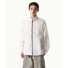 [백화점상품] MUSINSA STANDARD [시티 레저] 하이넥 시어 윈드브레이커 재킷 [화이트] MMEJJ5Z02-WH, XL