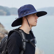 정글모자 남성 스트링 등산모자 낚시 트레킹 넓은챙 정글모 1P, 차콜