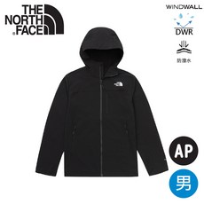 The North Face 男款 連帽防風保暖軟殼外套