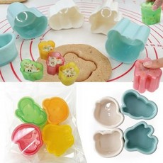 대코 동글동글 동물모양 도시락 모양틀 파스텔톤 주먹밥틀4p-김밥틀, 1개