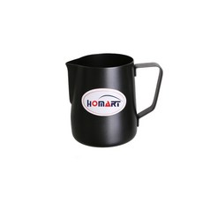 테프론 스팀피처 밀크저그 600ml (블랙), 1개