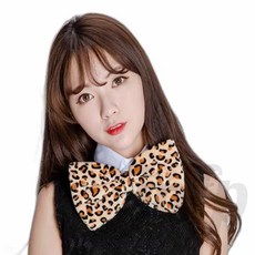 인프마켓 호피 넥타이 중 리본타이 나비넥타이 촬영소품