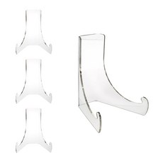 도림 ㄷ자 갈고리 투명 아크릴 다용도 거치대 스탠드, 4개, 투명 S