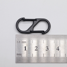 끌린다 양쪽 블랙 비너 30mm, O비너(실버), 1개