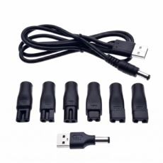 펜나 면도기 충전기 멀티 USB 어댑터 헤어 클리퍼 트리머 전원 코드 교체, 1개