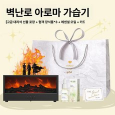 레버딜 벽난로가습기 불멍 무드등 모닥불가습기 감성, 옵시디언블랙 스마트 리모컨, 기본 모델명/품번