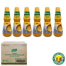 크노르 농축 치킨 부용, 1kg, 6개
