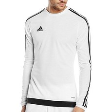 adidas 愛迪達 線條長袖運動T恤 白色