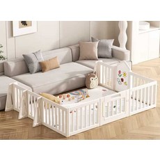아기 반려견 울타리 가드 안전 베이비룸 거실 유아, 1개, 단면 약 3.16m
